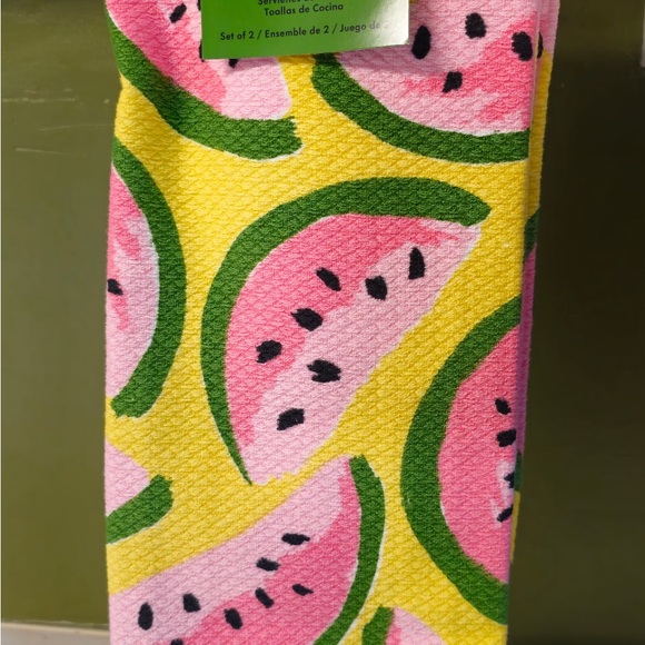 Kate Spade New York Watermelon Print Kitchen Towels - Picture 3 of 3